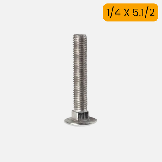 Tornillo carriage/carruaje de 1/4 X 5.1/2