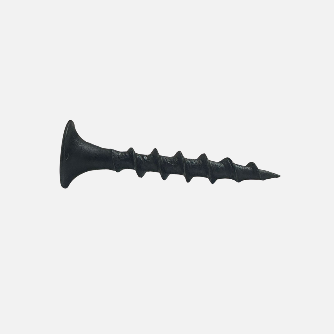 Tornillo drywall rosca ordinaria pavonado 6 X 1