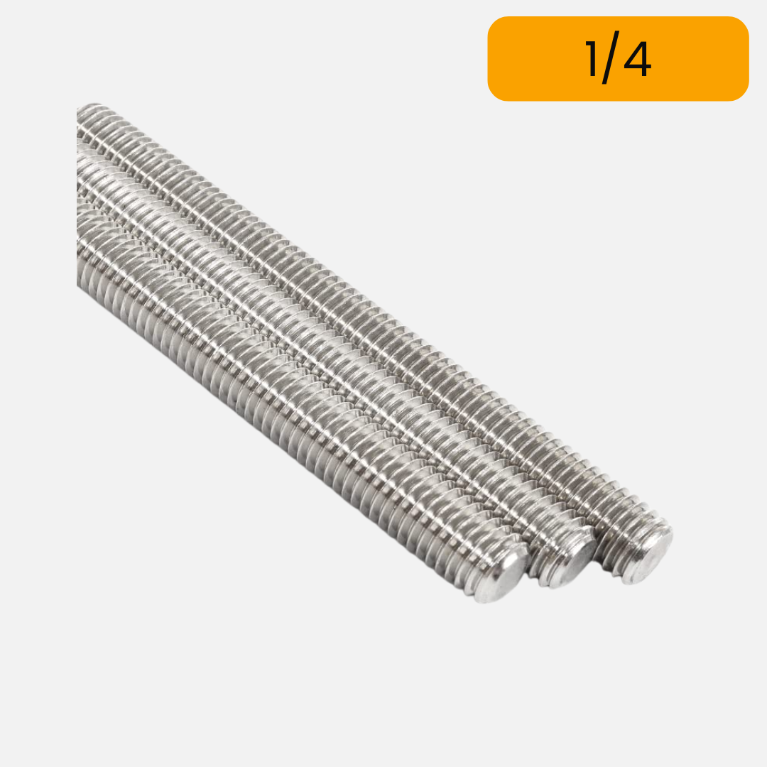Varilla roscado inoxidable unc x 1 metro 1/4