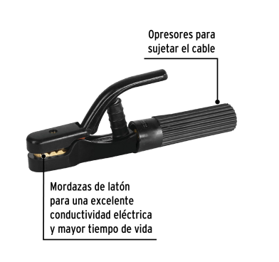 Pinza porta electrodos de 500 Amperes marca PRETUL