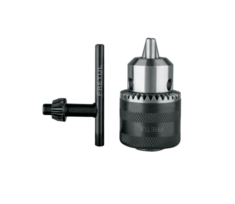 Mandril 3/8" con llave cuerpo moleteado marca PRETUL
