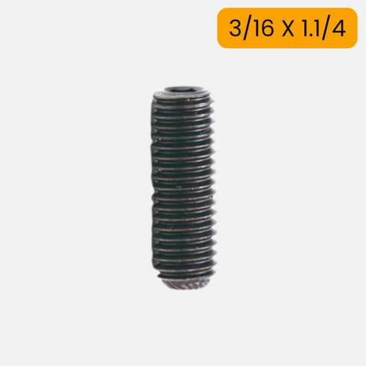 Tornillo bristol sin cabeza unc de 3/16 X 1.1/4