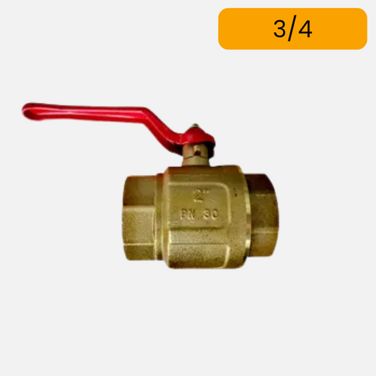 Registro grinacas cobre pesada palanca de 3/4"