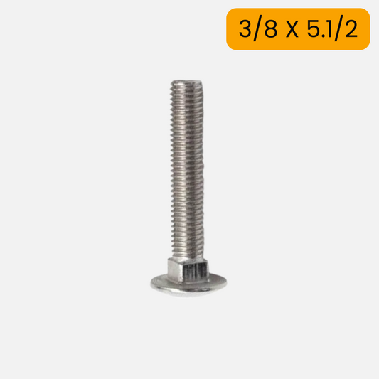 Tornillo carriage/carruaje de 3/8 X 5.1/2