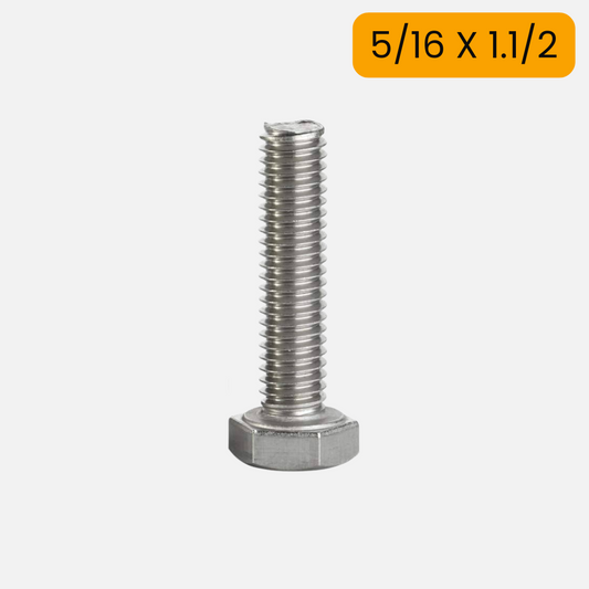 Tornillo hexagonal zincado G2 de 5/16 X 1.1/2
