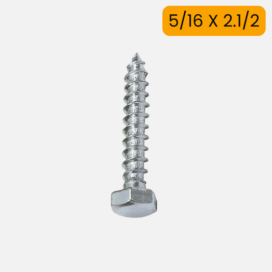 Tornillo tirafondo de 5/16 X 2.1/2