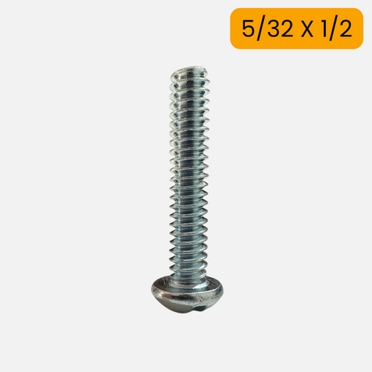 Tornillo estufa cabeza redonda de 5/32 X 1/2