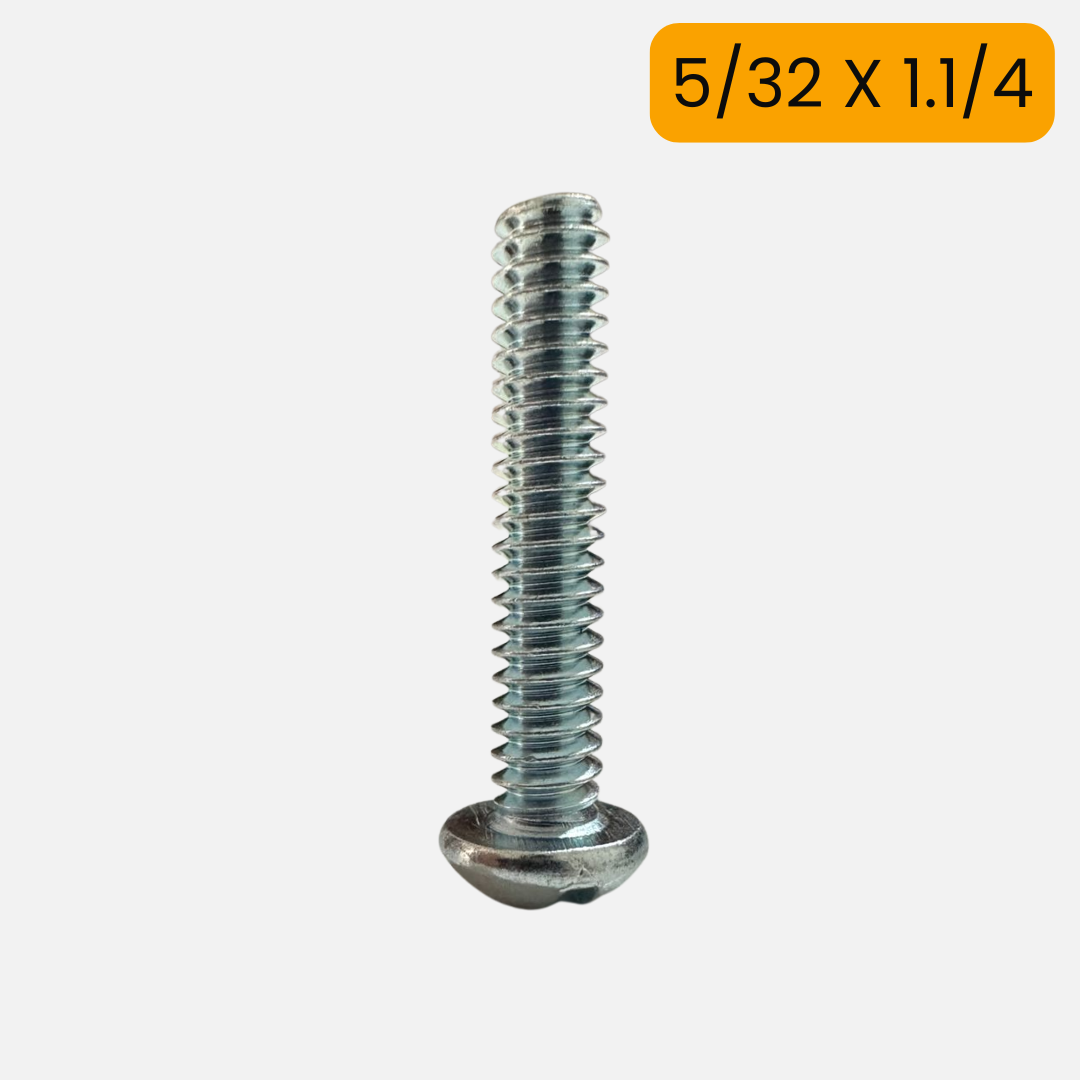 Tornillo estufa cabeza redonda de 5/32 X 1.1/4