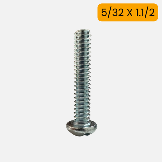 Tornillo estufa cabeza redonda de 5/32 X 1.1/2