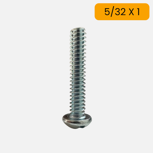 Tornillo estufa cabeza redonda de 5/32 X 1