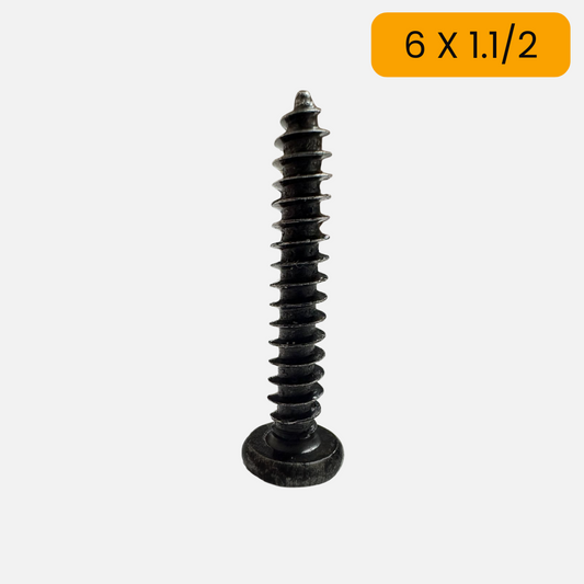 Tornillo para lamina cabeza pan phillips pavonado 6 X 1.1/2
