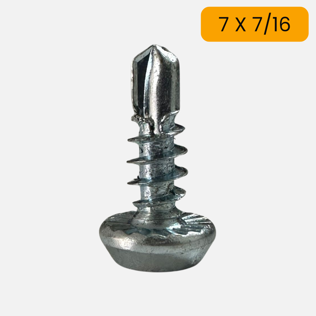 Tornillo pan framer punta de broca zincado 7 X 7/16