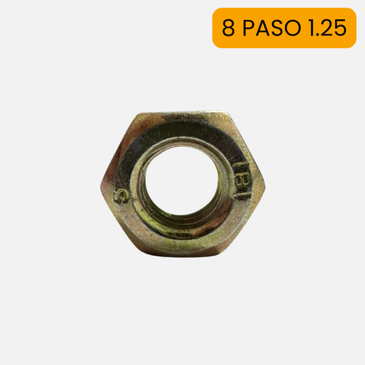 Tuerca milimétrica 8 ( paso 1.25 )