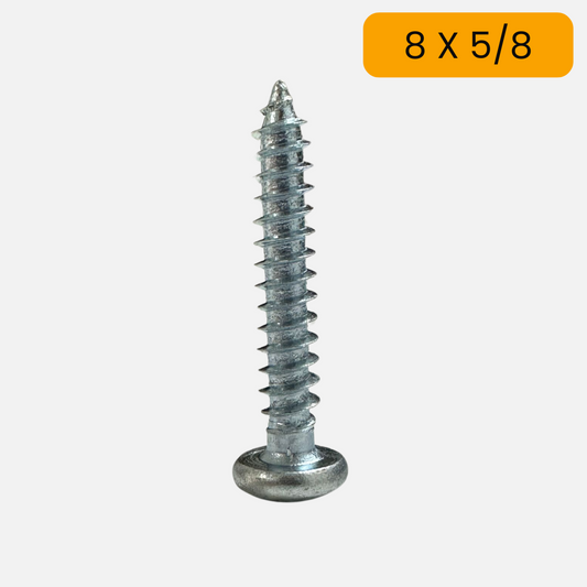 Tornillo lamina cabeza pan phills zincado 8 X 5/8