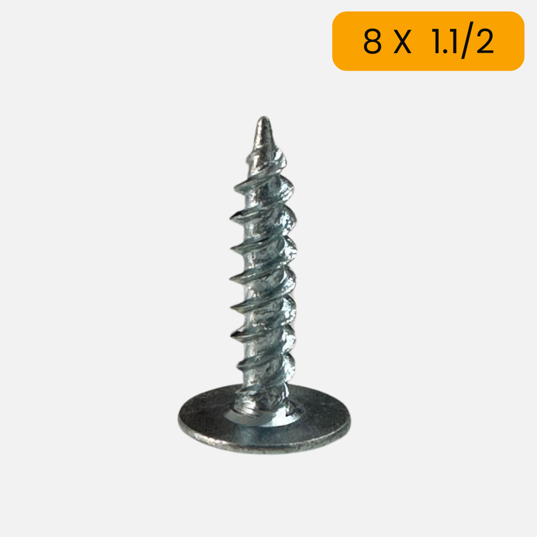 Tornillo extraplano punta aguda 8 X 1.1/2