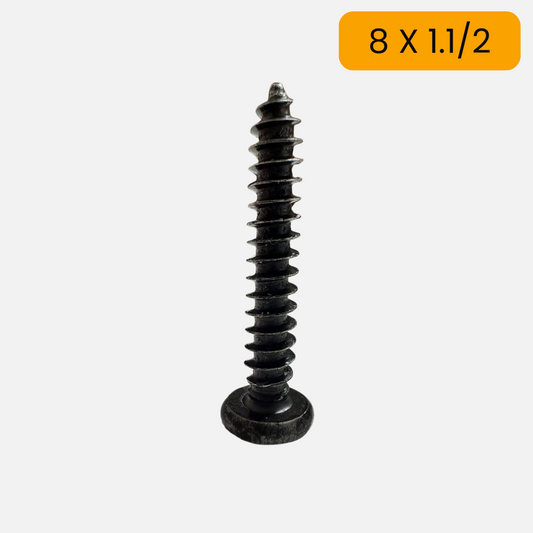Tornillo para lamina cabeza pan phillips pavonado 8 X 1.1/2