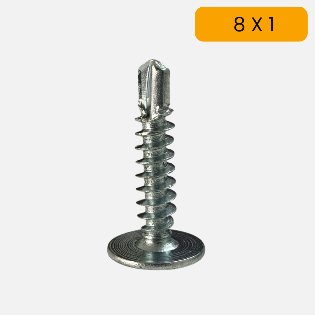 Tornillo extraplano punta broca 8 X 1