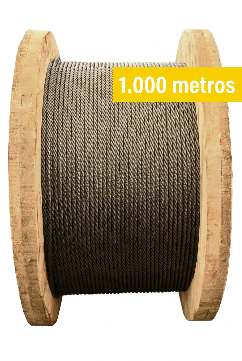 Cable acero alma ACERO guaya alquitranado X1.000 metros