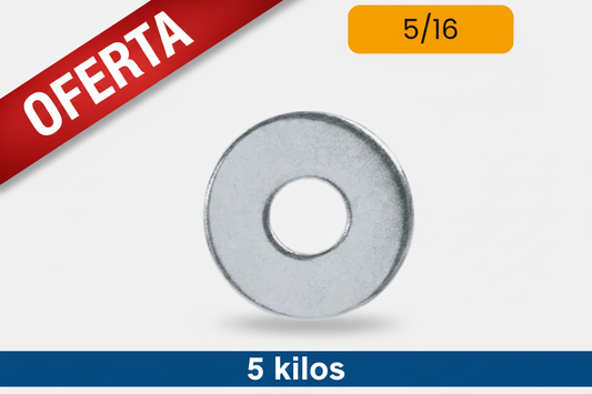 Oferta Arandela plana zincada X 5 KILOS