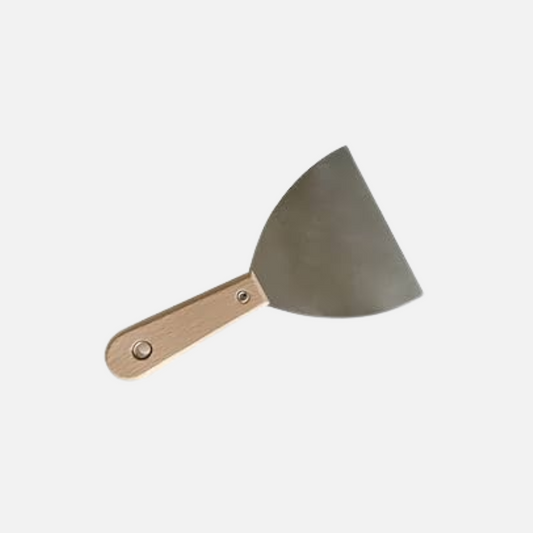 Espátula metálica mango madera