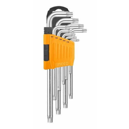Juego de llaves TORX 9PCS marca INGCO HHK13091