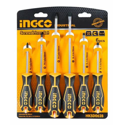 Set 6PCS destornillador marca INGCO HKSD0628