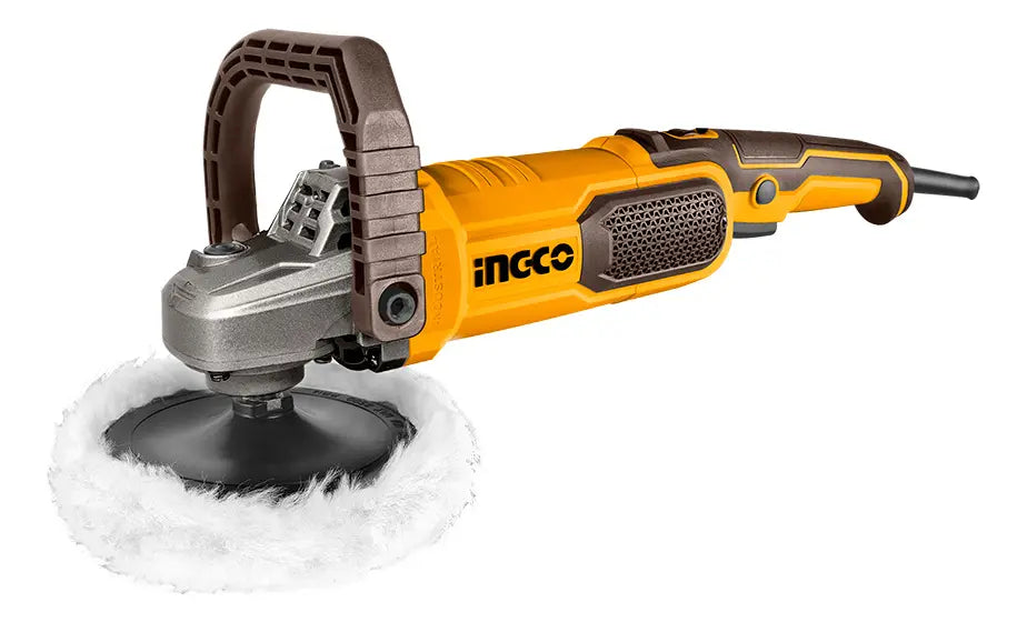 Polichadora 7" 1400W 1500-3800Rpm Con Pad y Bonete marca INGCO UAP140016
