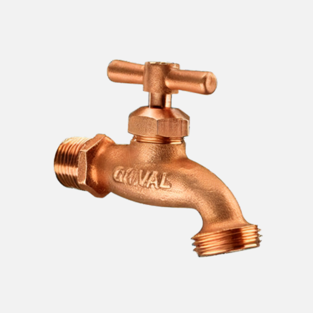 Llave jardin cobre pesada