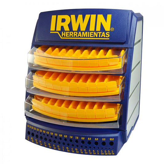Brocas lamina HSS IRWIN + BROQUERO MEDIANO ( 12 ref - 200 brocas)